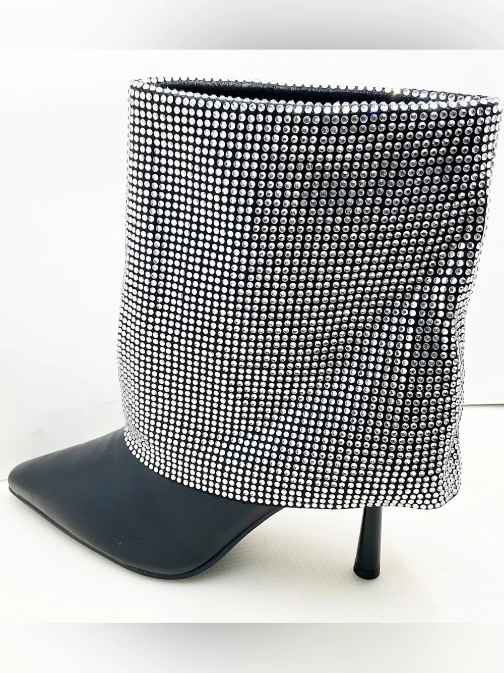🆕{Steve Madden} Blitzee Rhinestone Foldover Boots